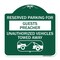 Signmission Reserved Parking for Guest Preacher Unauthorized Vehicles Towed Away Alum, 18" x 18", GW-1818-23101 A-DES-GW-1818-23101 - alternate 1